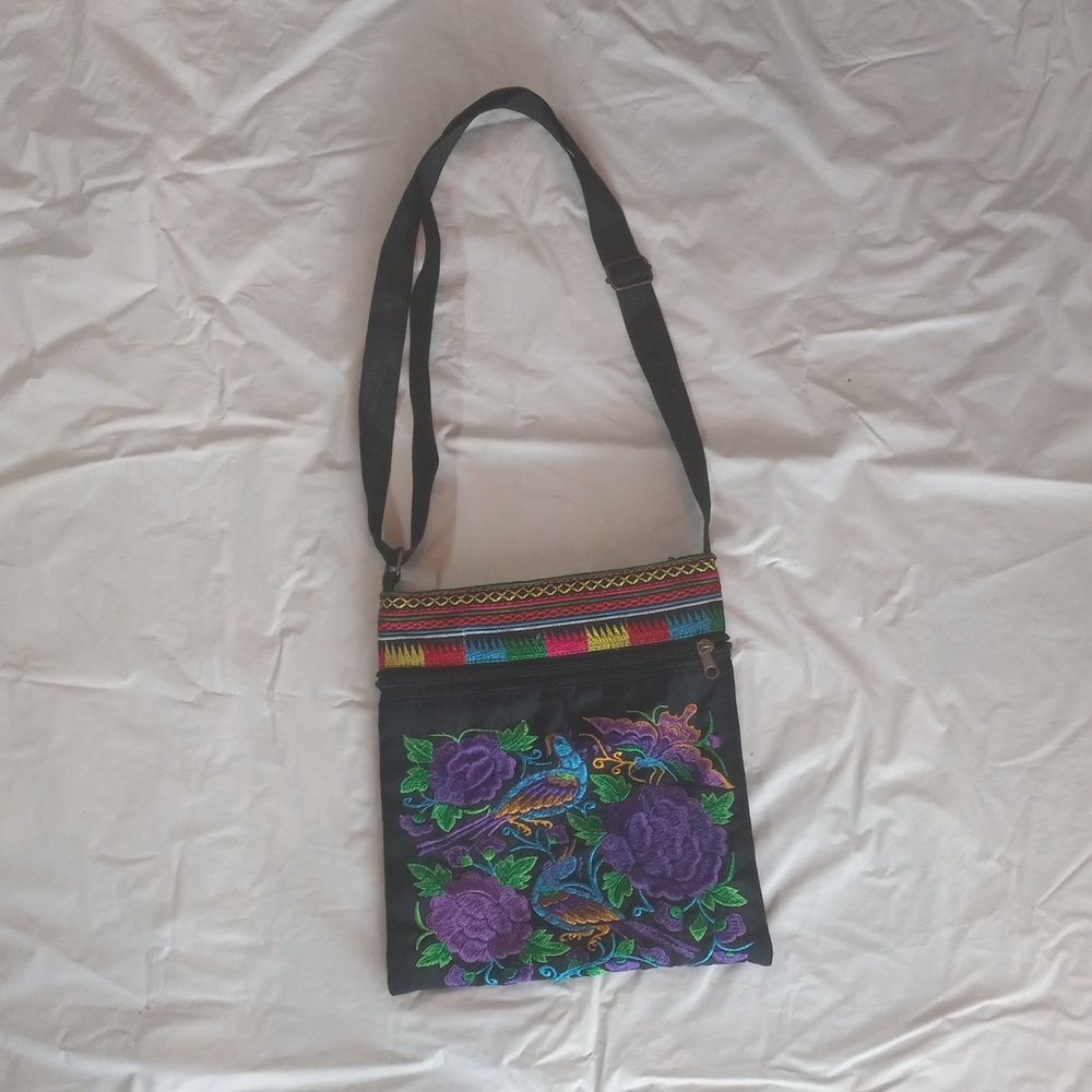 Vintage Hobo Crossbody Bag 9.8"×9.0"